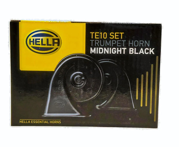 Trumpet Horn Set (TE10/TE20 – Midnight Black / Black Pearl) – Dual Tone Vehicle Horns